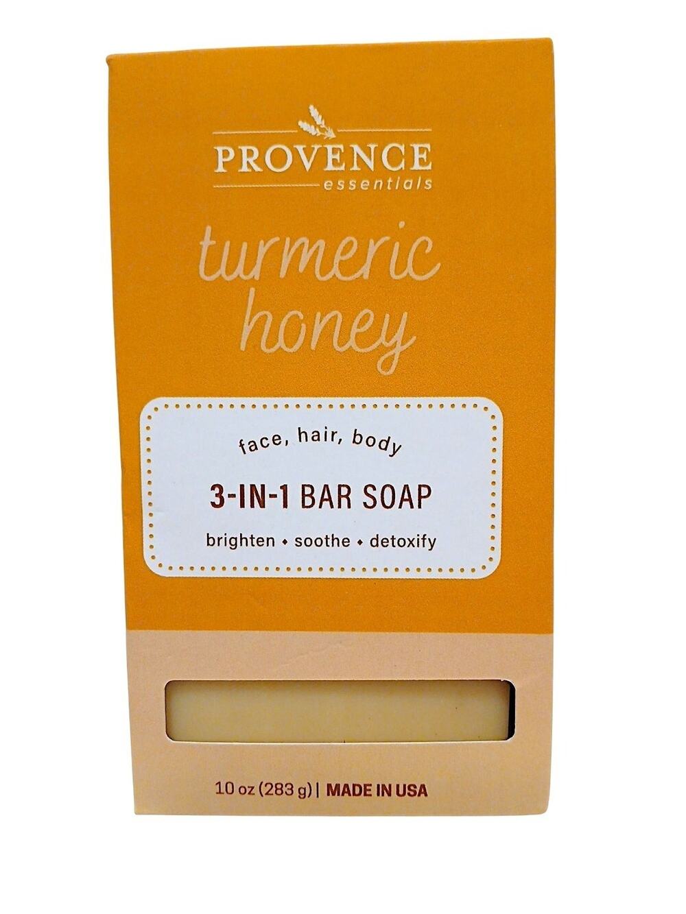Provence Turmeric Honey Moisturize Bar Soap 10oz Body Face Hands Organic Detox